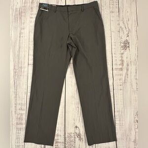 NEW J Ferrar Ultra Comfort Adjustec Stretch Dress Pants Mens 38x32 Grey Office